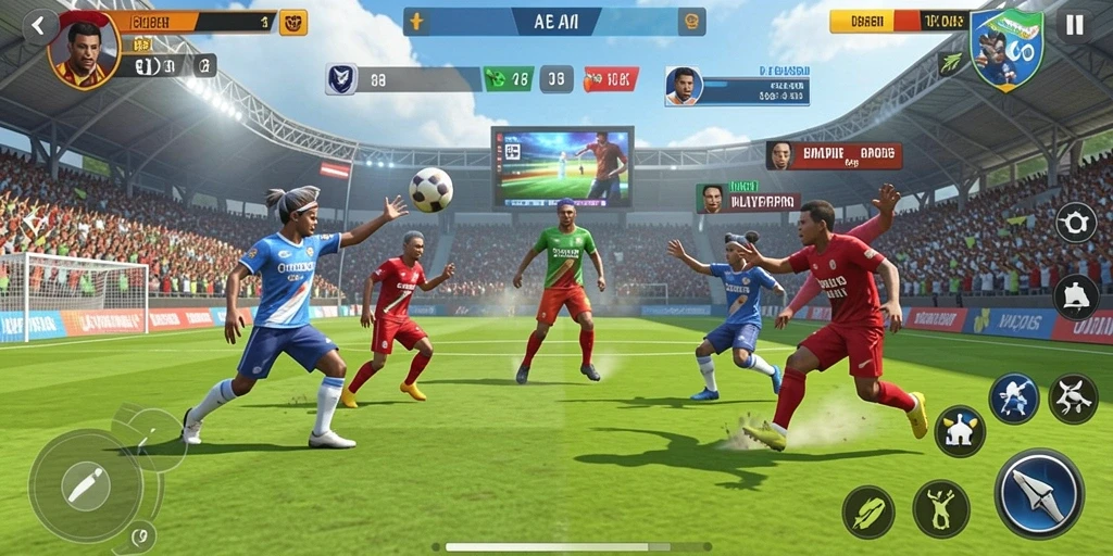 Fitur interaksi sosial untuk berteman dan berdagang.